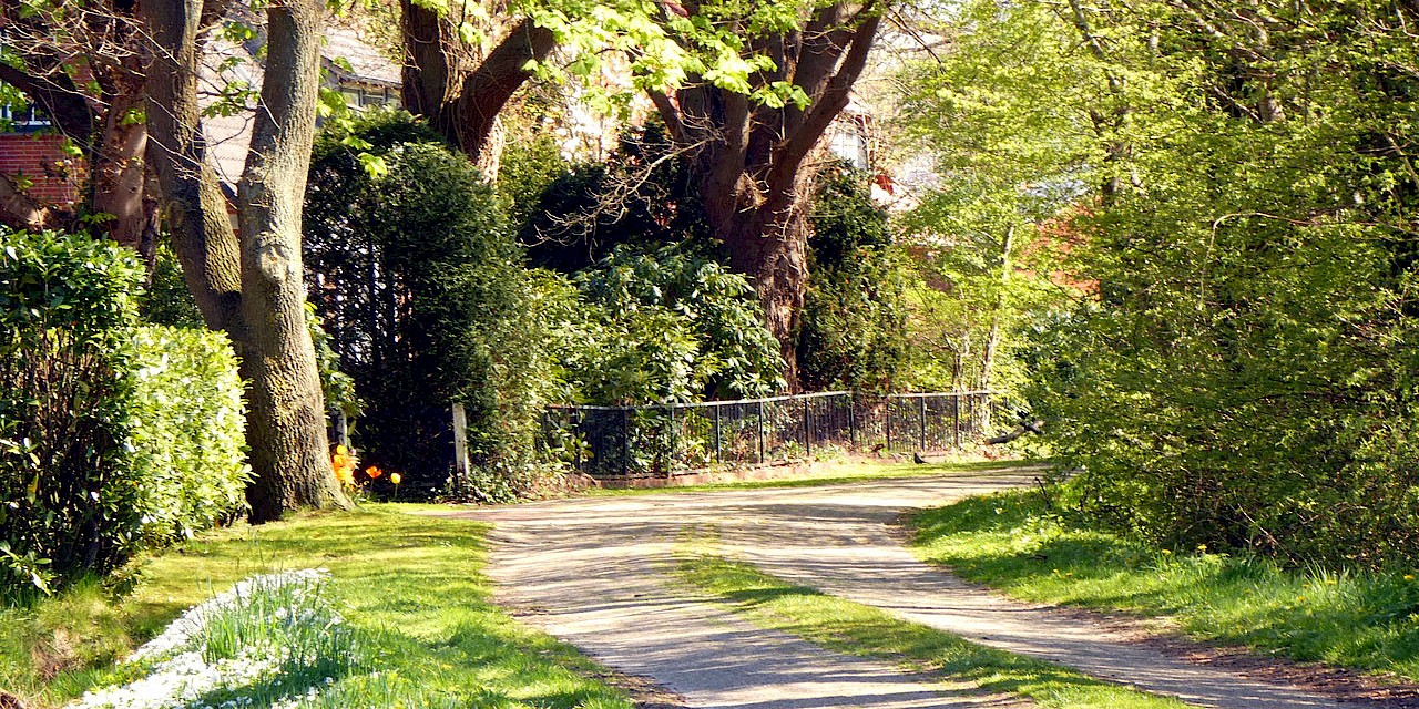 Blick in den Herbergen in Richtung Lethestraße